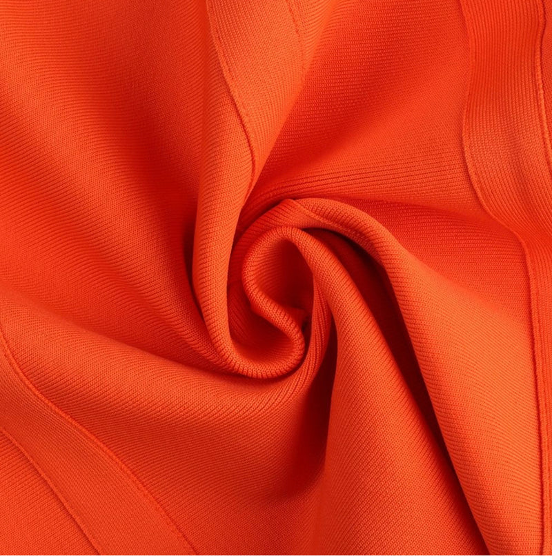 Brooke - Orange Bandage Dress