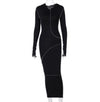 Latoya - Long Sleeve Hooded Dress
