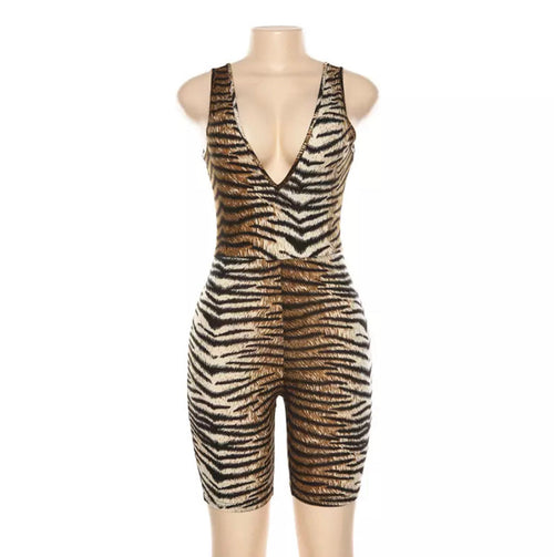 Tiger Stripped Romper