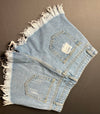 Distressed Denim Shorts