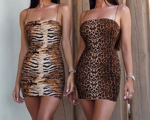 Tiger Print Mini Dress