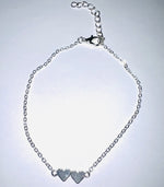 DOUBLE HEART ANKLET