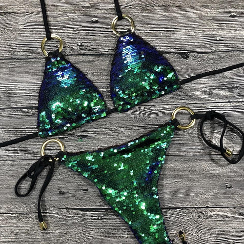 PRETTY MERMAID - BLING BIKINI SET